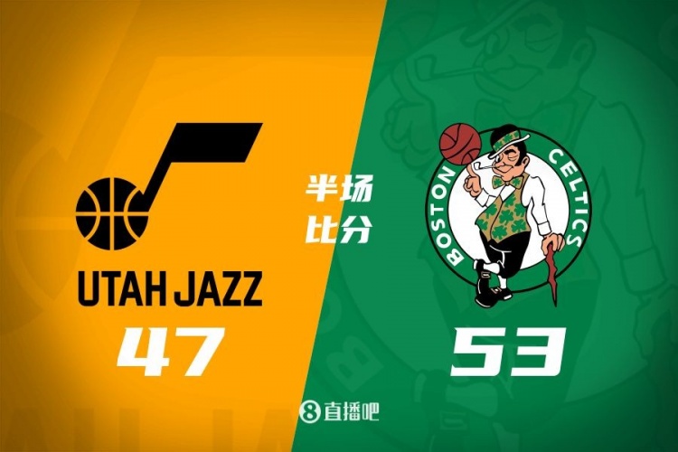 半场战报:凯尔特人53-47爵士 怀特13分5板4助 塞克斯顿12分4助